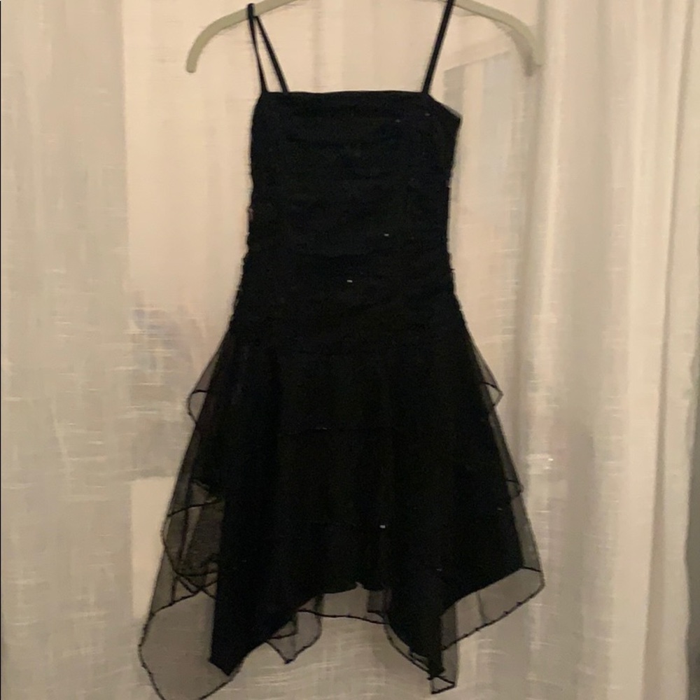 Little girls black cocktail dress